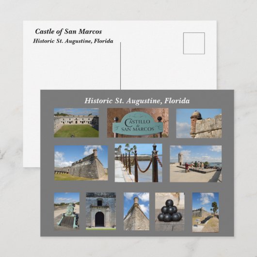 Historic St. Augustine, Florida Briefkaart (Voorkant / Achterkant)