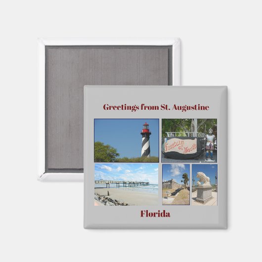 Historic St. Augustine, Florida Magneet (Voorkant / Achterkant)