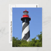 Historic St. Augustine, vuurtoren van Florida Briefkaart (Voorkant / Achterkant)