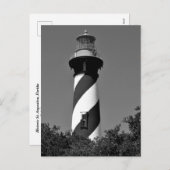 Historic St. Augustine, vuurtoren van Florida Feestdagenkaart (Voorkant / Achterkant)