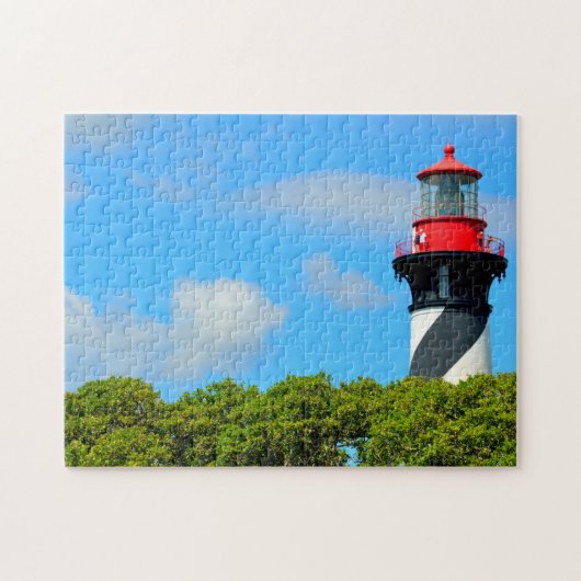 Historic St. Augustine, vuurtoren van Florida Legpuzzel (Horizontaal)