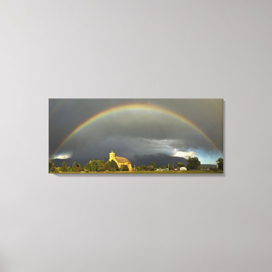 Historic St Ignatius Mission in St Ignatius, 2 Canvas Afdruk (Voorkant)