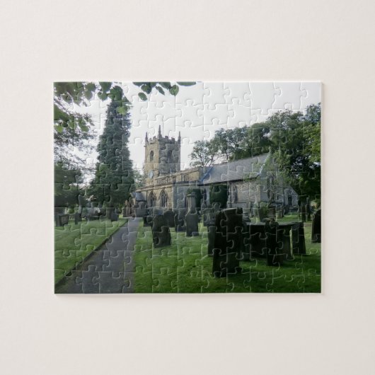 Historic St Lawrence's Church in Eyam, Derbyshire Legpuzzel (Horizontaal)