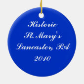 Historic St. Mary's Ornament (Achterkant)
