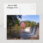 Historic Starr's Mill Briefkaart (Voorkant / Achterkant)