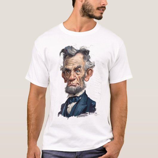 Historic Statesman Caricature — 19th-Century  T-shirt (Voorkant)