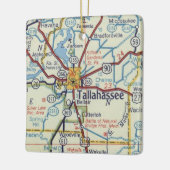 Historic Tallahassee Map Keramisch Ornament (Links)