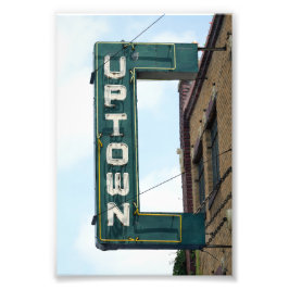 Historic Uptown Theater, Marceline, Missouri Foto Afdruk