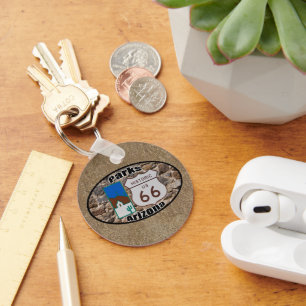 Historic US Route 66~Parks, Arizona Sleutelhanger