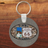 Historic US Route 66~Parks, Arizona Sleutelhanger (Voorkant)