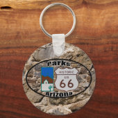 Historic US Route 66~Parks, Arizona Sleutelhanger (Voorkant)