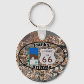 Historic US Route 66~Parks, Arizona Sleutelhanger (Voorkant)