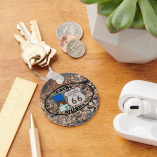 Historic US Route 66~Parks, Arizona Sleutelhanger