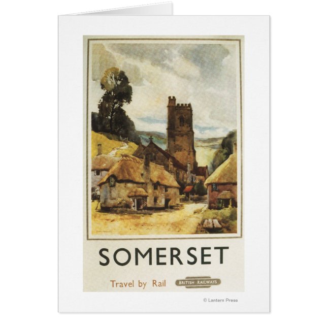 Historic Village Scene British Railway Poster (Voorkant)