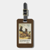 Historic Village Scene British Railway Poster Bagagelabel (Voorkant verticaal)