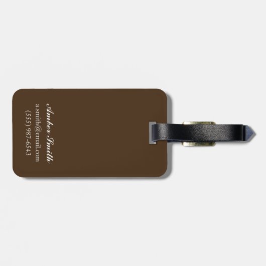 Historic Village Scene British Railway Poster Bagagelabel (Achterkant horizontaal)