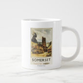 Historic Village Scene British Railway Poster Grote Koffiekop (Rechts)