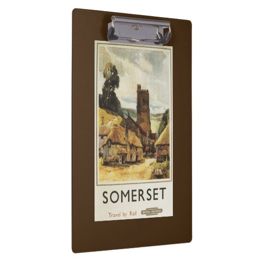 Historic Village Scene British Railway Poster Klembord (Rechts)