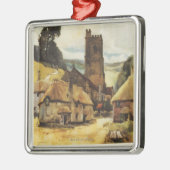 Historic Village Scene British Railway Poster Metalen Ornament (Links)