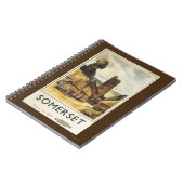 Historic Village Scene British Railway Poster Notitieboek (Linkerzijde)