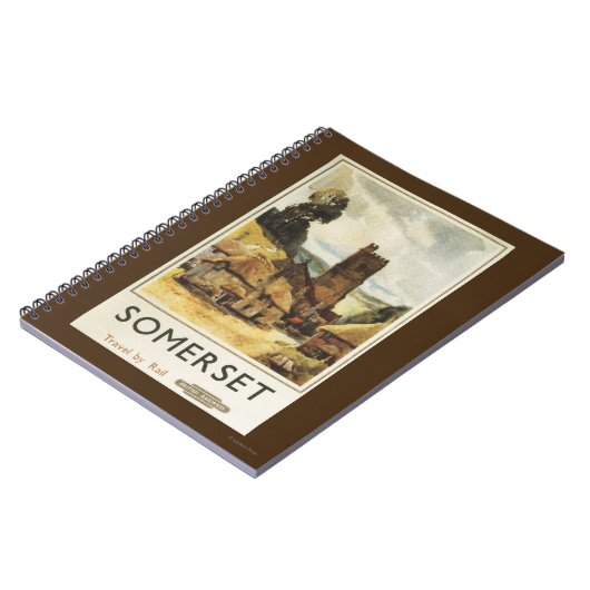 Historic Village Scene British Railway Poster Notitieboek (Linkerzijde)