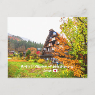 © Historic Villages of Shirakawa-go, Japan Travel Briefkaart