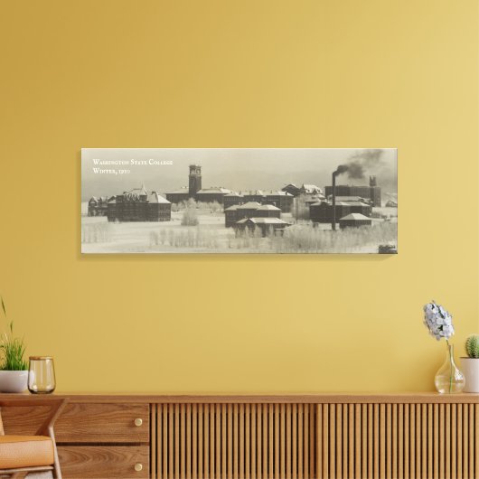 Historic Washington State College (WSU) Canvas Afdruk (Insitu (Woonkamer))