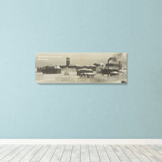 Historic Washington State College (WSU) Canvas Afdruk (Insitu (Houten vloer))