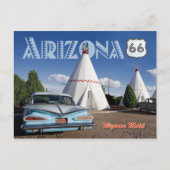 Historic Wigwam Motel, Route 66, Arizona Briefkaart (Voorkant)