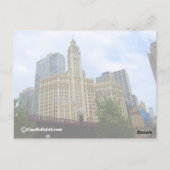 Historic Wrigley Building - Chicago Illinois Briefkaart (Achterkant)