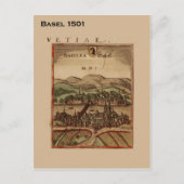 Historic Zwitserland, Basel 1501 Briefkaart (Voorkant)
