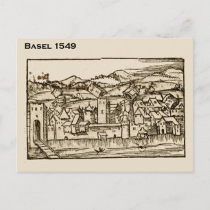 Historic Zwitserland, Basel 1549 Briefkaart