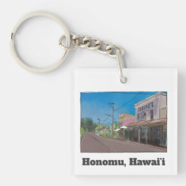 Historical Hawaii Plantation Town Honomu Nostalgic Sleutelhanger