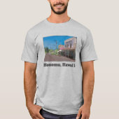 Historical Hawaii Plantation Town Honomu Nostalgic T-shirt (Voorkant)