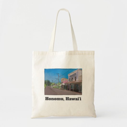 Historical Hawaii Plantation Town Honomu Nostalgic Tote Bag (Voorkant)