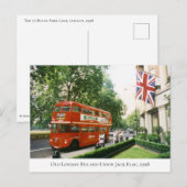 Historical London Bus on Park Lane, Londen, 1998 Briefkaart (Voorkant / Achterkant)