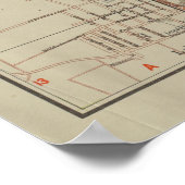 Historical Map of Leipzig by Gaebler 1940 Edition Poster (Hoek)