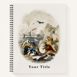 Historical Wildlife Drawing of the Animal Kingdom Notitieboek