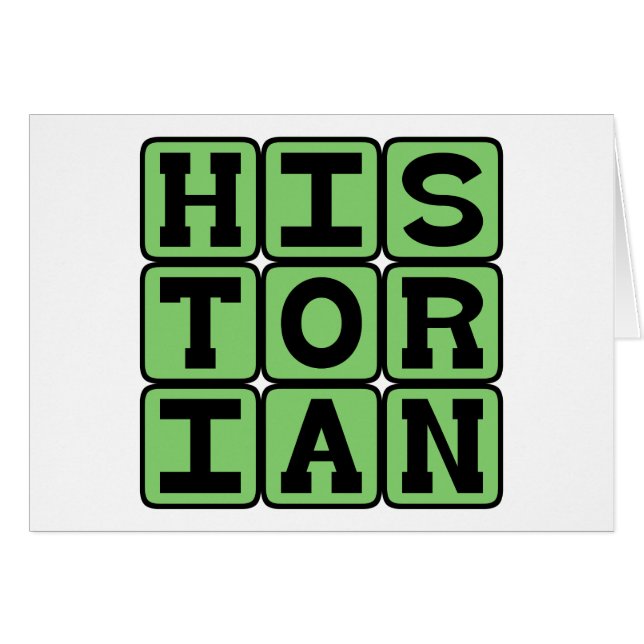 Historicus, Bewaarder van de Geschiedenis (Voorkant Horizontaal)