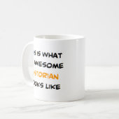 historicus, geweldige koffiemok (Voorkant links)