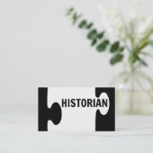 Historicus Puzzel Piece Visitekaartje (Staand voorkant)