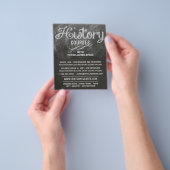 Historie Blackboard, geschiedeniscursus Adverteren Flyer (Hand)