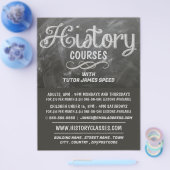 Historie Blackboard, geschiedeniscursus Adverteren Flyer (Enkel)