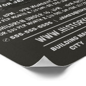 Historie Blackboard, geschiedeniscursus Adverteren Poster (Hoek)