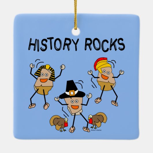 Historie Rocks Keramisch Ornament (Achterkant)