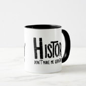 Historie ruwe tekst herhalen mok (Voorkant rechts)