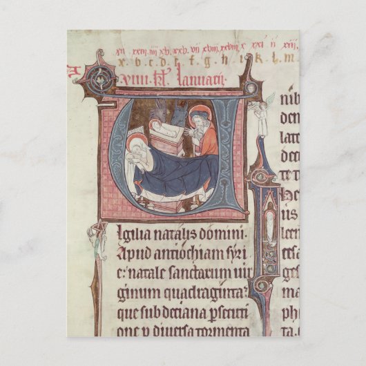 Historiële initialen "U" en "I" Briefkaart (Voorkant)