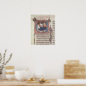 Historiële initialen "U" en "I" Poster (Keuken)