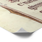 Historiële initialen "U" en "I" Poster (Hoek)