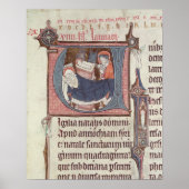 Historiële initialen "U" en "I" Poster (Voorkant)